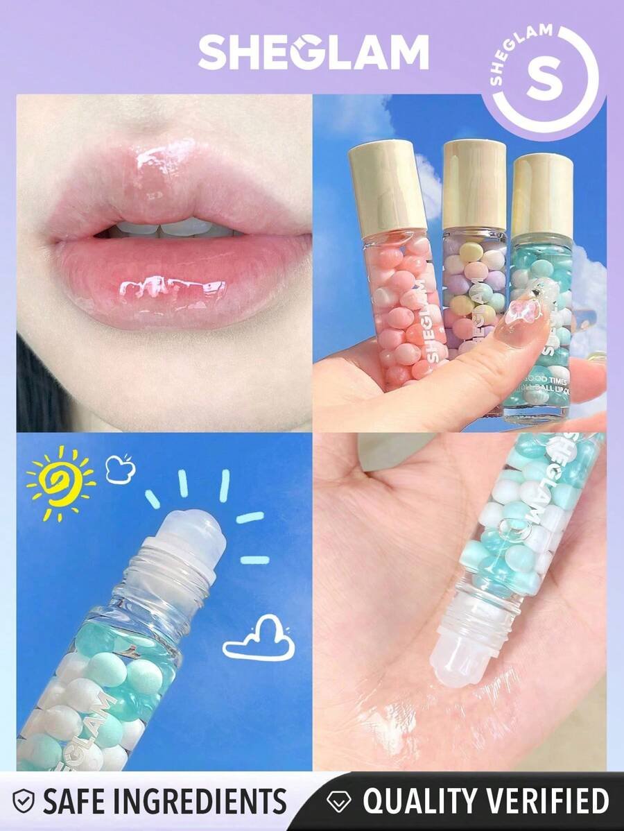 SHEGLAM زيت الشفاه Good Times Roll Ball-In Full Swing Clear Plumping Lip Care High Shine Finish Non Stick Sleep Mask Moisturizing Roller Ball Applicator Li Makeuplip Gloss حفل التخرج عيد ميلاد عطلة صيف خريف واي تو كيه أنيق أزياء نساء علامة تجارية مكياج مستحضرات تجميل الجمال حفلة شاطئ بحر سفر تخييم في الهواء الطلق مدرسة حرم جامعي رحلة مهرجانات ديكور هدية هدية وردة فتاة تنكر أفضل لون سحر أجواء - الصورة 9