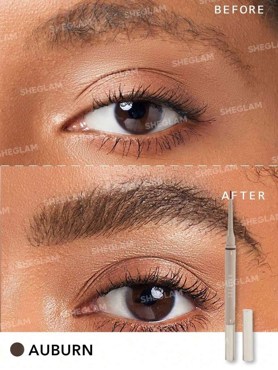 SHEGLAM قلم حواجب 2 في 1 من Brows On Demand-قلم حواجب سائل مقاوم للماء بلون بني فاتح مقاوم للعرق ومضاد للزيوت وملء طبيعي للحواجب وتحديد الحواجب وكريم جل مكياج حواجب وعيد الميلاد حفل التخرج عيد ميلاد عطلة صيف خريف واي تو كيه أنيق أزياء نساء علامة تجارية مكياج مستحضرات تجميل الجمال حفلة شاطئ بحر سفر تخييم في الهواء الطلق مدرسة حرم جامعي رحلة مهرجانات ديكور هدية هدية وردة فتاة تنكر أفضل لون سحر أجواء - Image 8